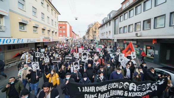 Gedenkfeier f&uuml;r die Opfer von Hanau - &copy; Foto: Andreas Arnold/dpa