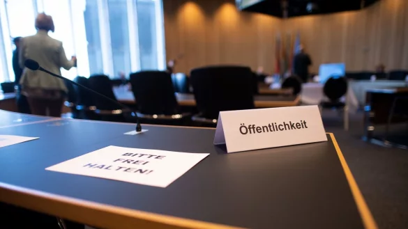 Im Saal des Untersuchungsausschusses des NRW-Landtages sollen die vielen offenen Fragen im Missbrauchsfall L&uuml;gde gekl&auml;rt werden. - &copy; picture alliance/dpa