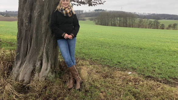 F&uuml;r das Foto hat sich Laura Schuster ihren Lieblingsplatz in Barkhausen ausgesucht. - &copy; Sven Kienscherf