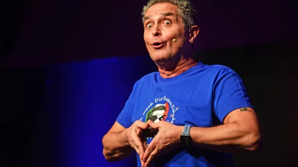 Meister der Mimik: Roberto Capitoni in der Ziegelei Lage. - &copy; Nicole Ellerbrake