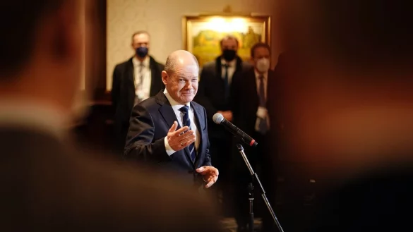 Bundeskanzler Olaf Scholz reist nach Moskau - &copy; Foto: Kay Nietfeld/dpa