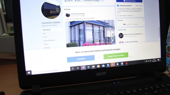 Die Gemeinde Kalletal betreibt eine Facebook-Seite. F&uuml;r ihren Social-Media-Auftritt erstellt sie jetzt ein Konzept. Dabei geht es auch um den Datenschutz. - &copy; Sascha Zierke