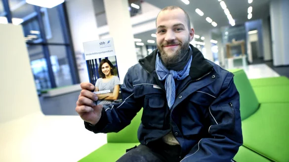 Zufrieden: Maurermeister Benjamin Markwa bildet sich zum Restaurator weiter. Dabei half die &bdquo;Stiftung Begabtenf&ouml;rderung berufliche Bildung". - &copy; Sarah Jonek