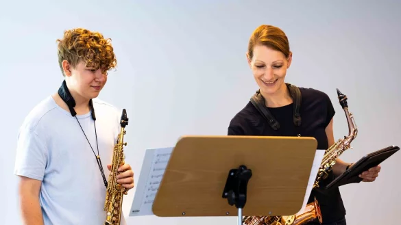 An der Hochschule für Musik gibt es viele Einblicke in den Beruf. - © Eva Maria Richter
