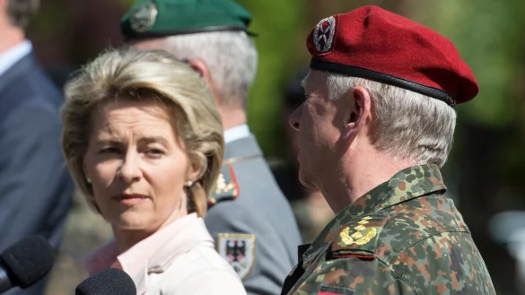 Von der Leyen in Illkirch - © Foto: Patrick Seeger