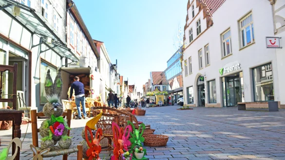 Es gab viel Osterdekoration zu kaufen. - &copy; Nicole Ellerbrake