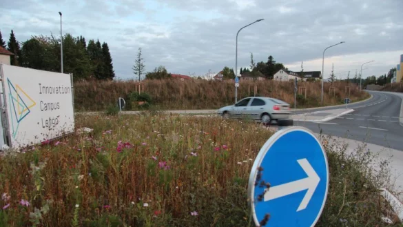 F&uuml;r die Bauarbeiten des Innovation-Spin wird die Campusallee zur Sackgasse. - &copy; Archvifoto: Till Brand