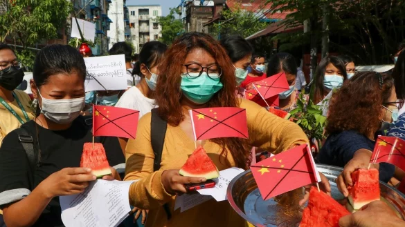 Nach dem Milit&auml;rputsch in Myanmar - &copy; Foto: --/AP/dpa