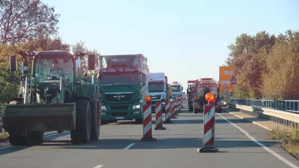Bereits vor f&uuml;nf Jahren kam es zu Verkehrsbehinderungen, als ein anderer Abschnitt der Westumgehung saniert wurde. - &copy; Till Brand