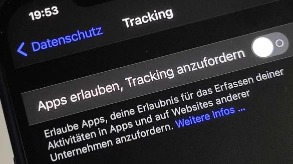 Neue Privatsph&auml;re-Option in iOS 14.5 - &copy; Foto: Till Simon Nagel/dpa-tmn