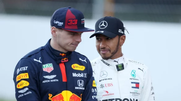 Hamilton und Verstappen - &copy; Foto: David Davies/PA Wire/dpa