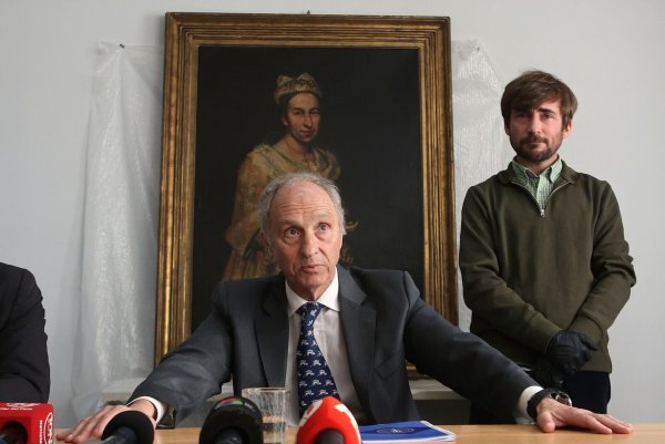 Das Bild aus dem 18. Jahrhundert soll einem jüdischen Galeristen in den Niederlanden gestohlen worden sein. - © Christian Heit/AP/dpa