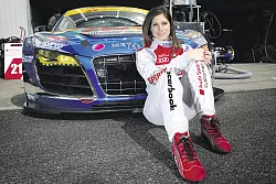 Mit dabei: Die Schweizer Rennfahrerin und Moderatorin Cyndie Allemann. - © Eric Gilbert