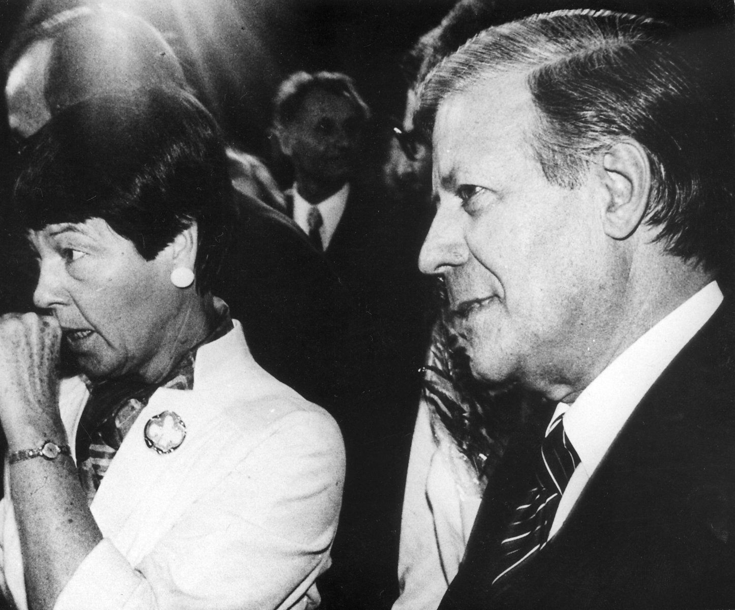 Besuch in Lemgo: 1980 absolvierten Loki und Helmut Schmidt eine Wahlkampftour durch Lippe.