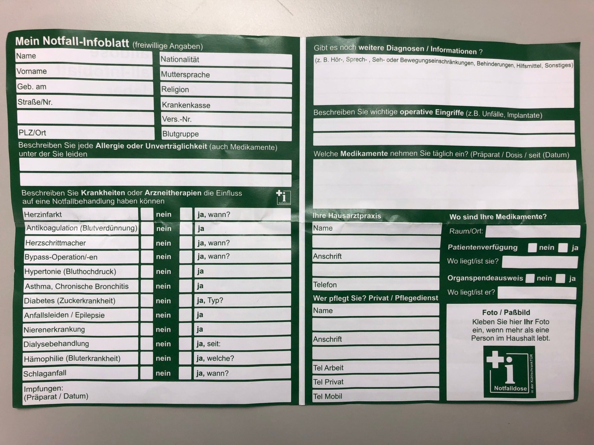 Durch die eingetragenen Informationen können die Helfer schneller reagieren.
